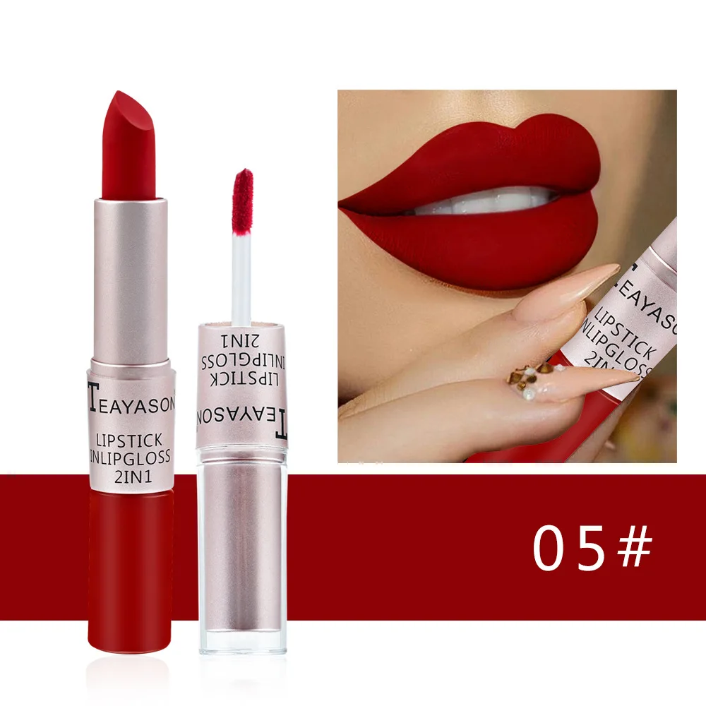 Matte Velvet Lip Tint Long Lasting - 1 thỏi son môi màu hồng,