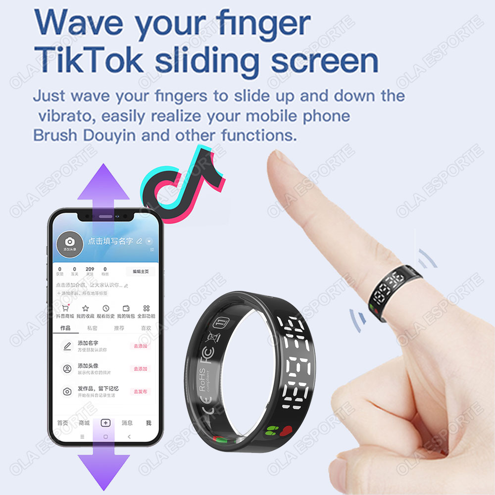 SR08 Smart Ring with Charging  - đánh giá và giá Health Monitors