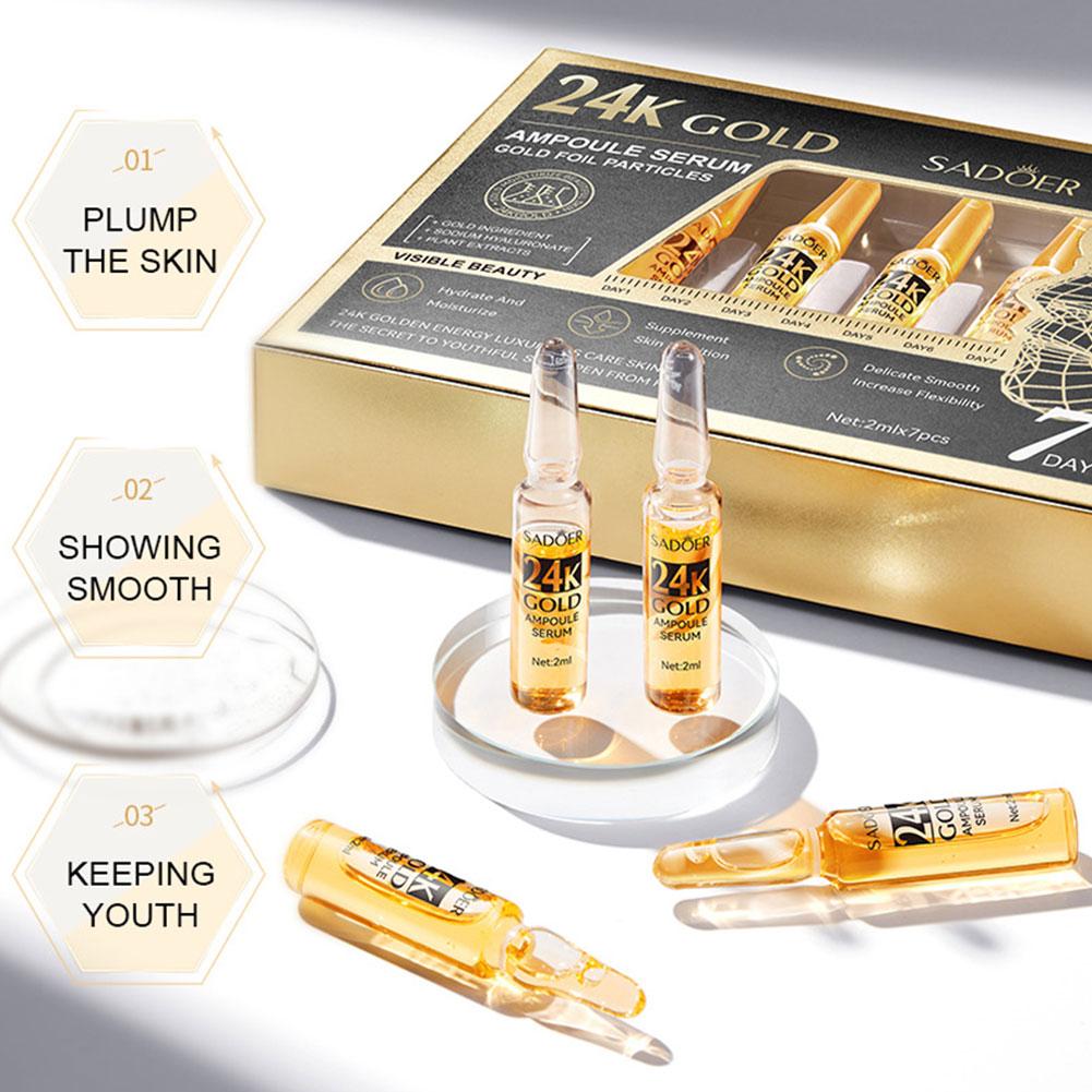 2ml*7 Vials/Box Vitamin C Ampo - đánh giá và giá Hyaluronic Acid Facial Serum