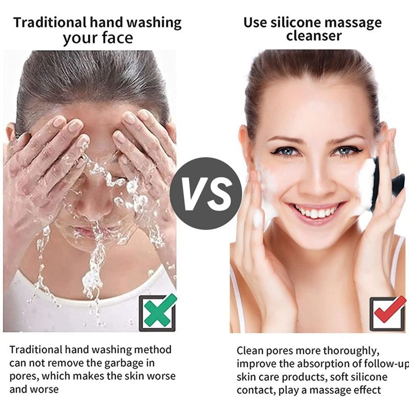 TAIGH-2Pcs Silicone Face Scrub - đánh giá và giá Silicone Face Scrubber Electric