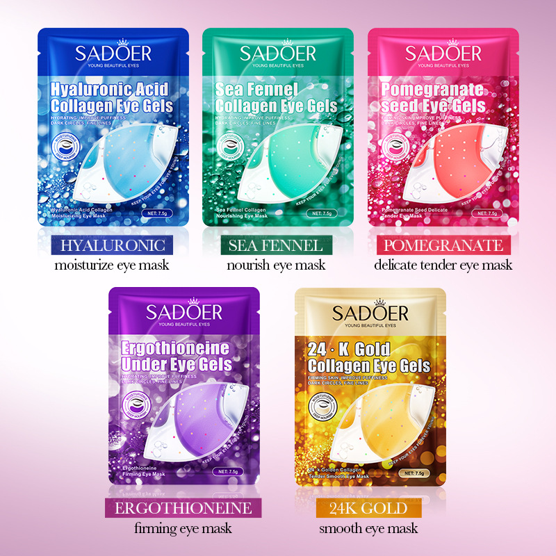 SADOER 24K Gold Collagen Cryst - đánh giá và giá Collagen Under Eye Patches