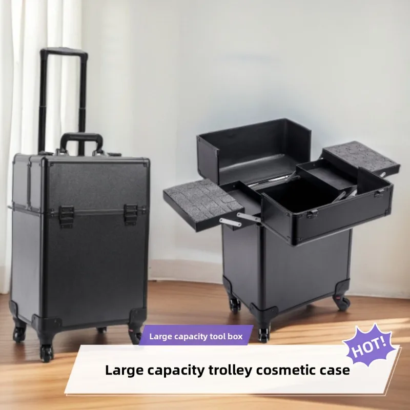 Rolling Cosmetic Luggage Organ - đánh giá và giá Nail Art