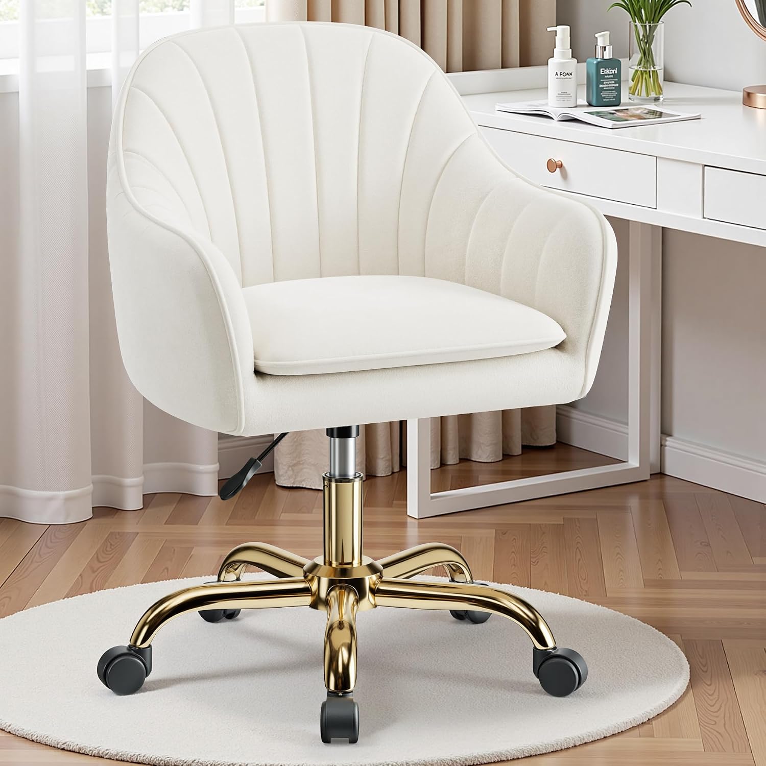 Vanity Chair with Wheels, Comf - đánh giá và giá Makeup