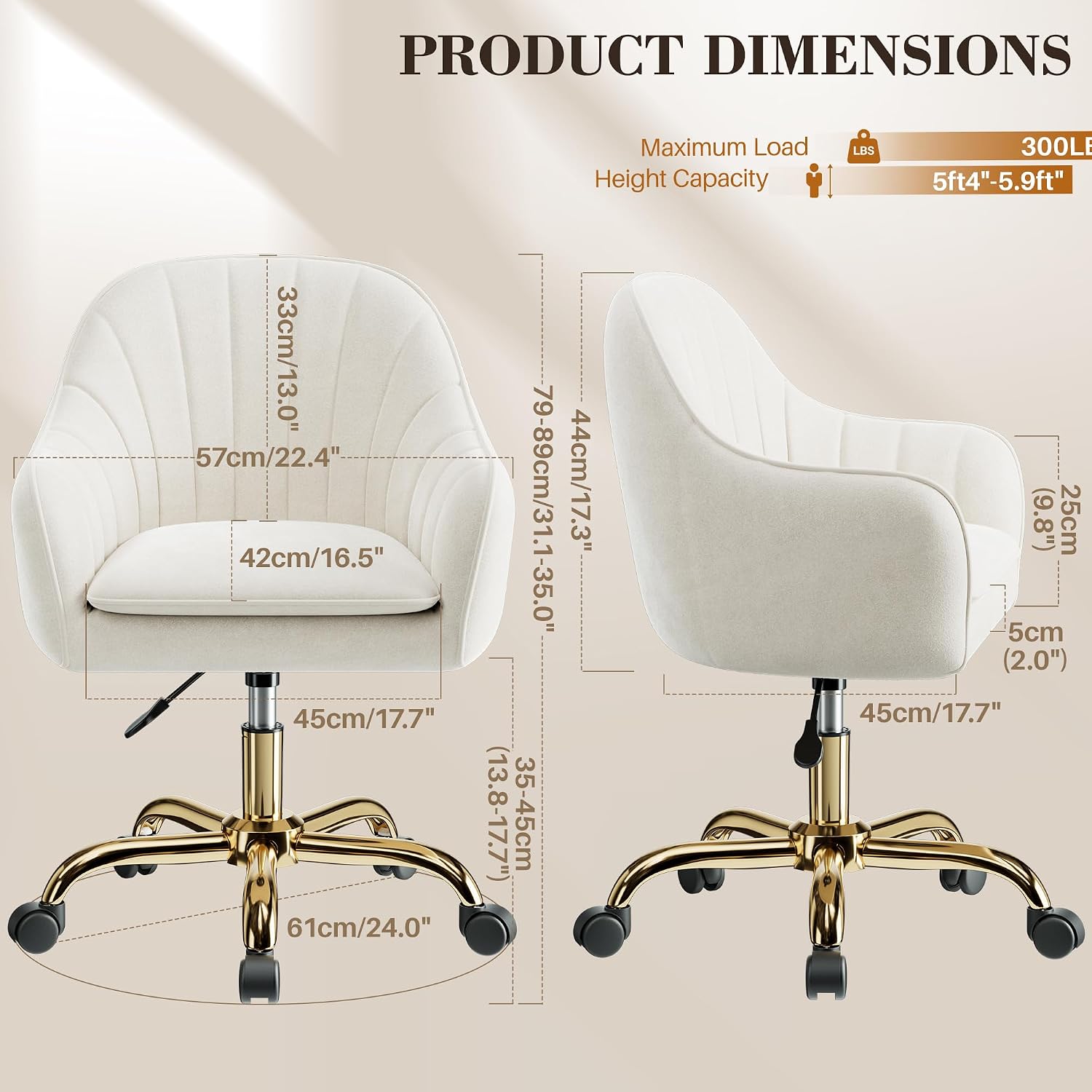 Vanity Chair with Wheels, Comf - đánh giá và giá Makeup