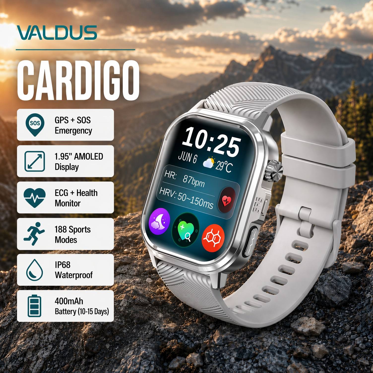VALDUS CARDIGO Men Women ECG H - đánh giá và giá Health Monitors