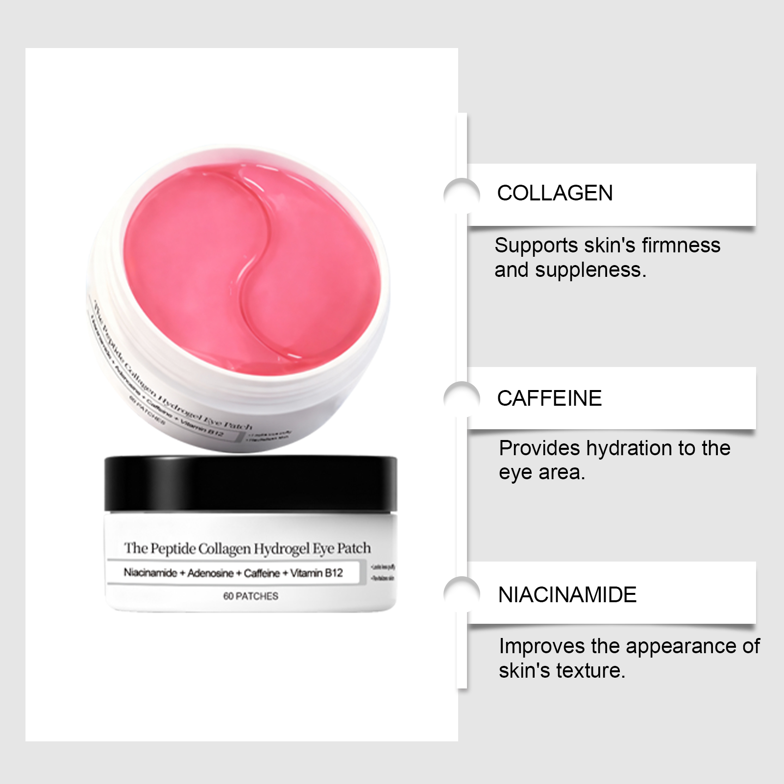 Collagen Eye Mask, Hydrating U - đánh giá và giá Collagen Under Eye Patches