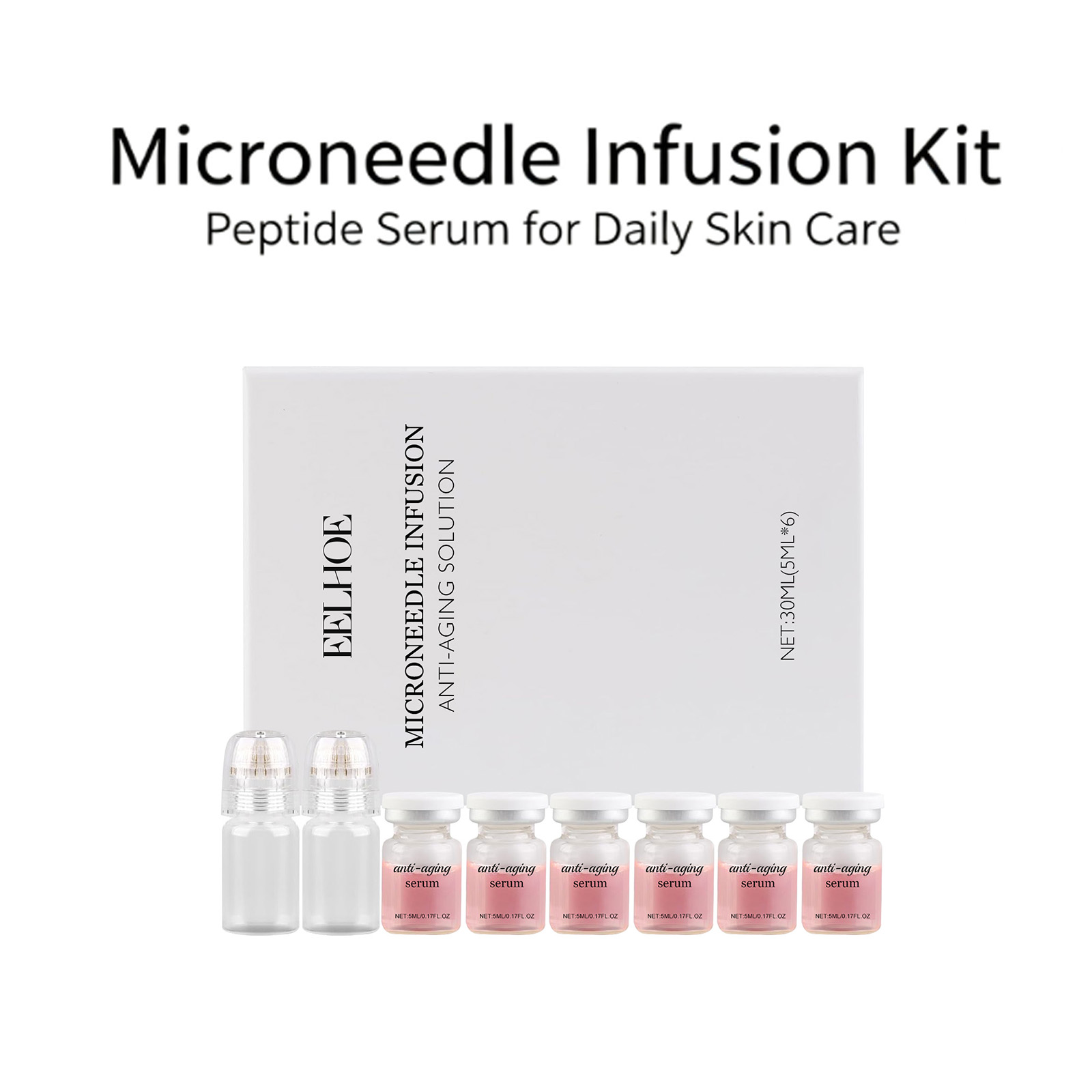 0.2mm Microneedle Serum Kit 6  - đánh giá và giá Hyaluronic Acid Facial Serum